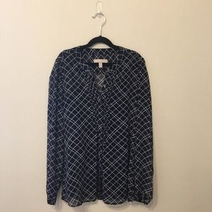 Banana Republic Geo Print Blouse